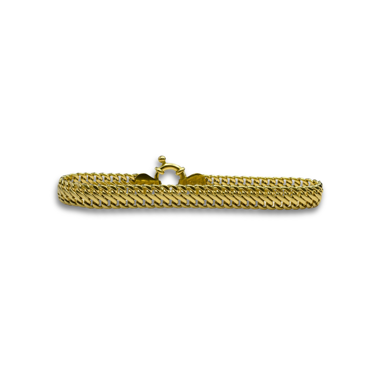 Estate Collection Estate 14K Yellow Gold Dome-Link Bracelet