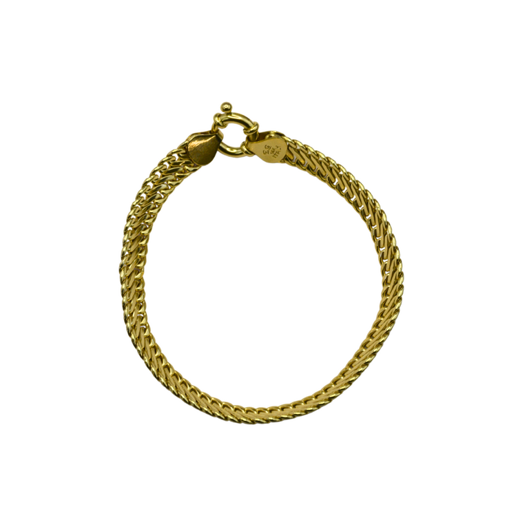 Estate Collection Estate 14K Yellow Gold Dome-Link Bracelet