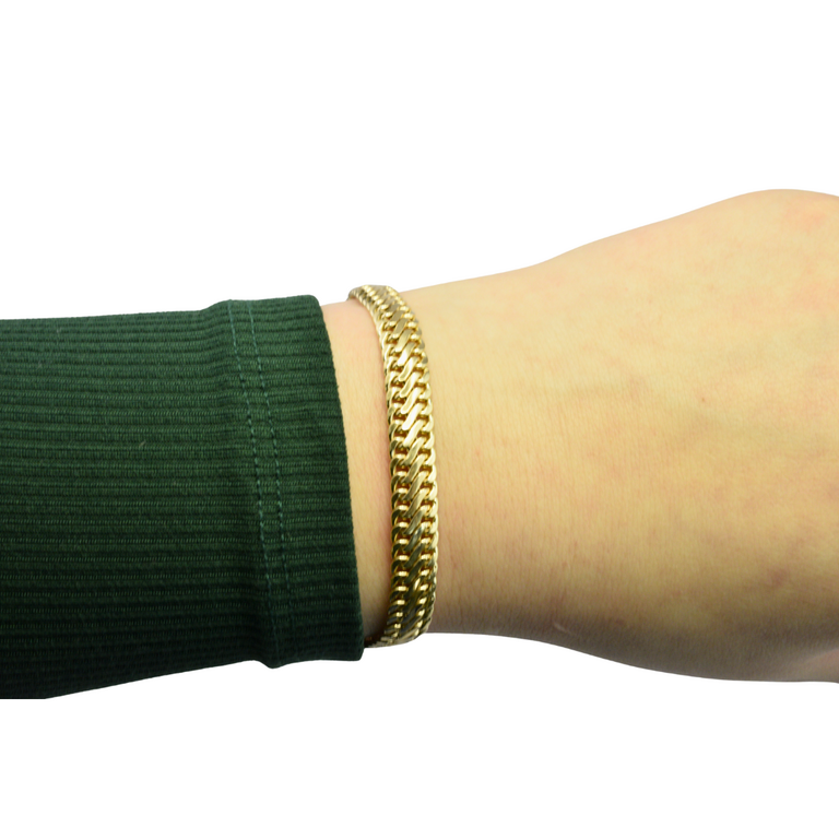 Estate Collection Estate 14K Yellow Gold Dome-Link Bracelet