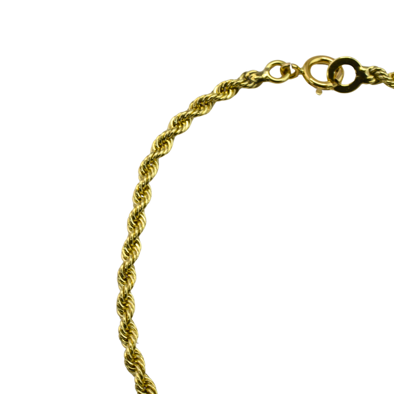 Estate Collection Estate 14K Yellow Gold Lightweight Rope Bracelet