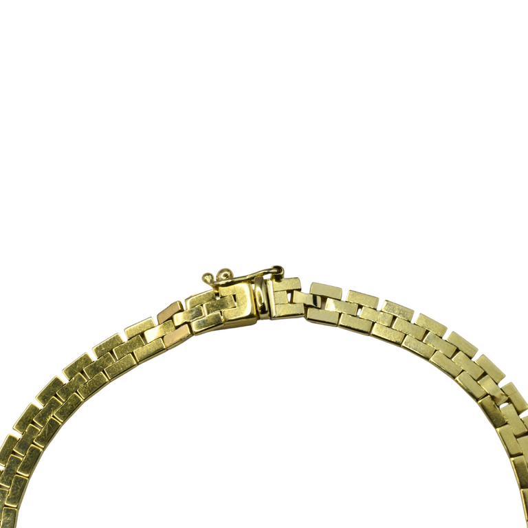 Estate Collection Estate 14K Yellow Gold Panther Link Bracelet