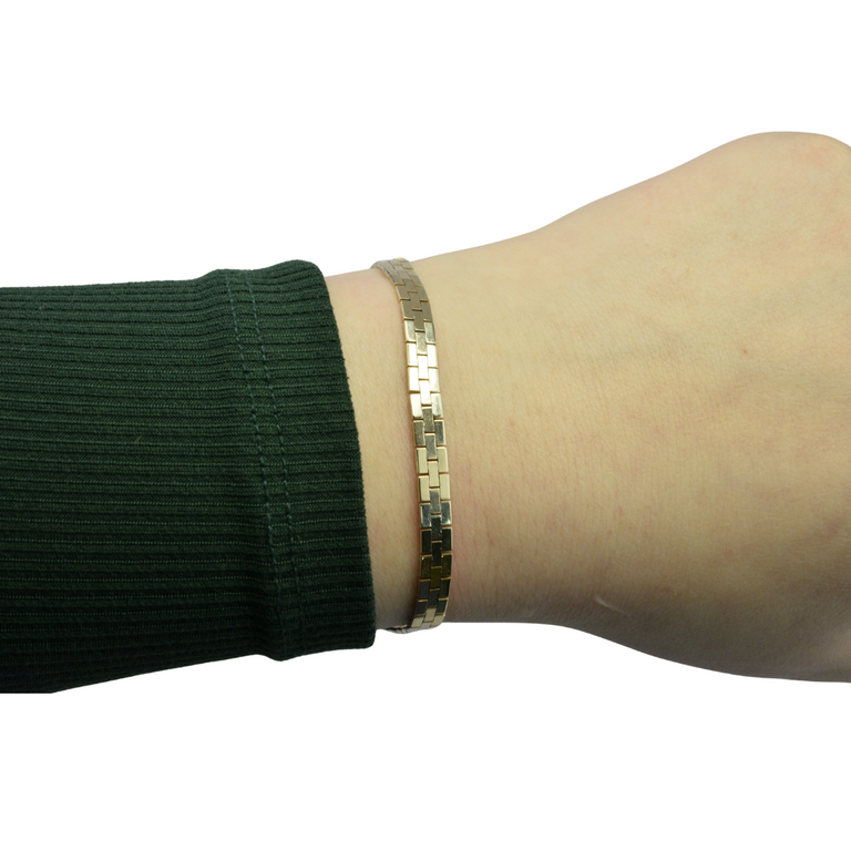 Estate Collection Estate 14K Yellow Gold Panther Link Bracelet