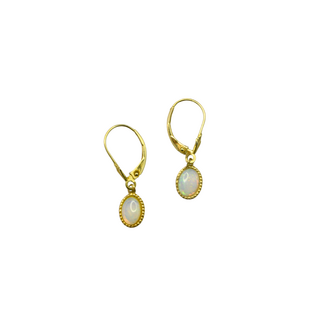 Expressions Jewelers Estate Opal-Like Leverback Drop Earrings