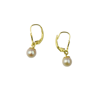 Estate Collection Estate Leverback Pearl Drop Earrings