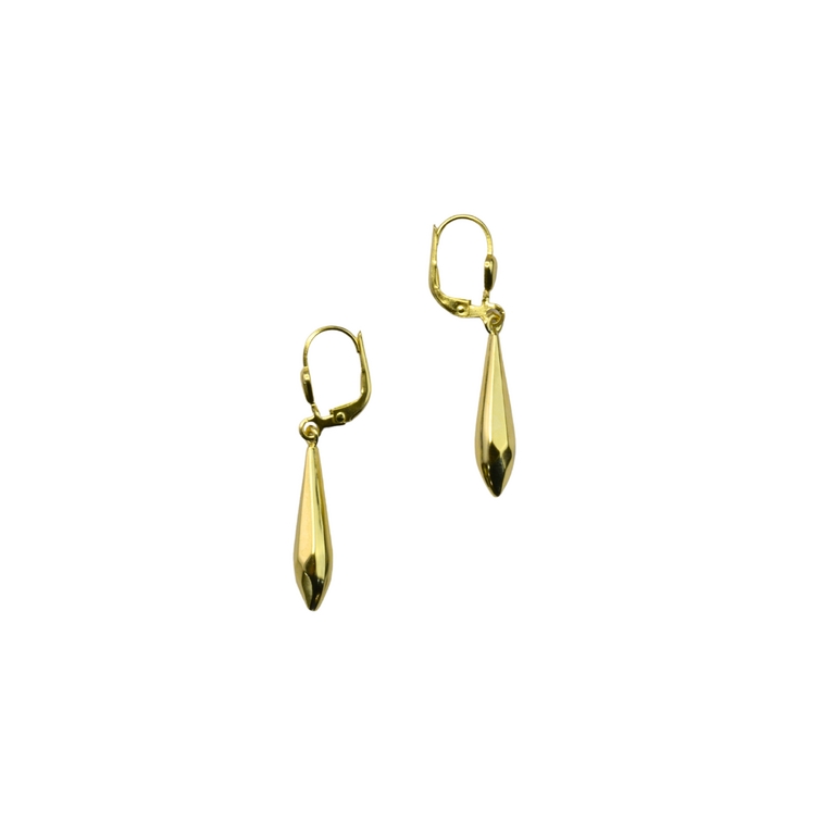 Estate Collection Estate 14K Yellow Gold Leverback Drop Earrings