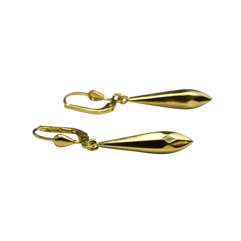 Estate Collection Estate 14K Yellow Gold Leverback Drop Earrings