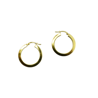Estate Collection Estate Squared Hollow Hoop Earrings