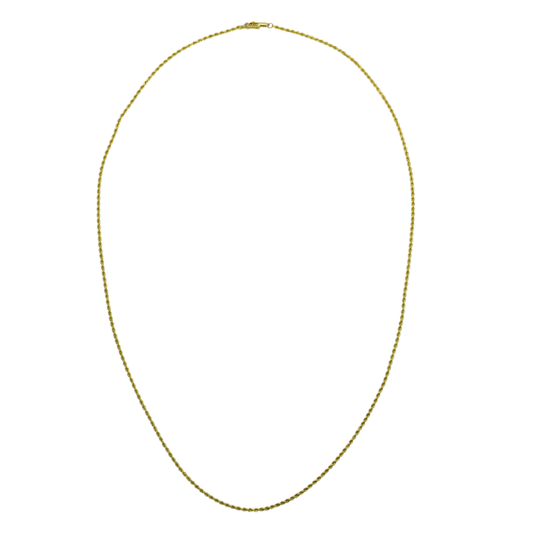 Estate Collection Estate 14K Yellow Gold Rope Chain – 24″