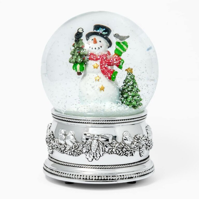 Expressions Jewelers Snowman Musical Snow Globe