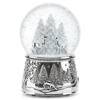Expressions Jewelers Deer Northpole Bound Snow Globe
