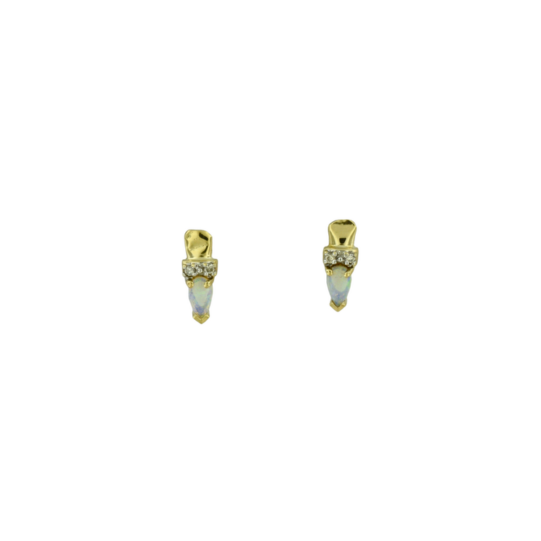 Estate Collection Estate Opal & Diamond Stud Earrings