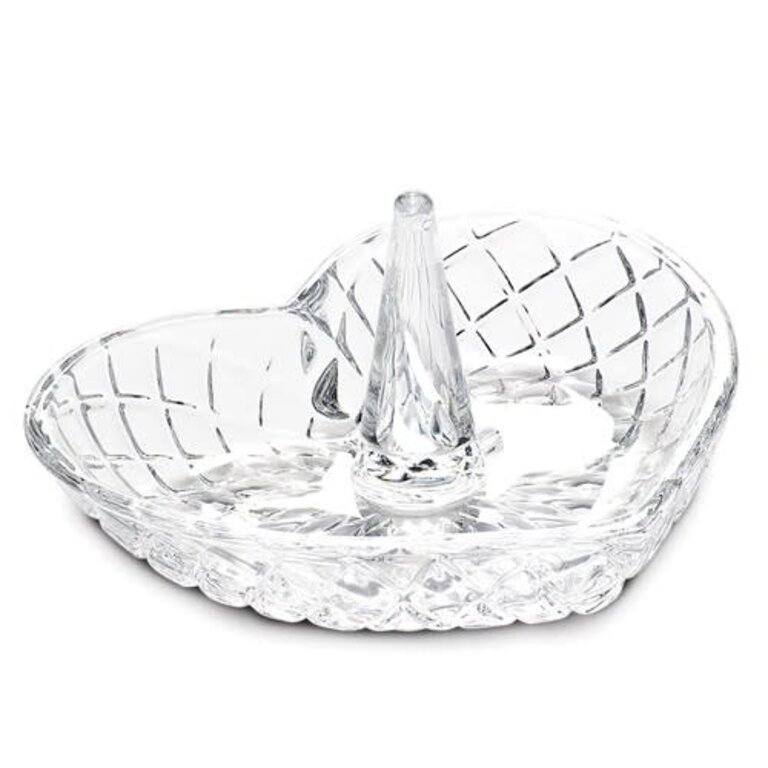 Expressions Jewelers Heart Shape Glass Ring Holder