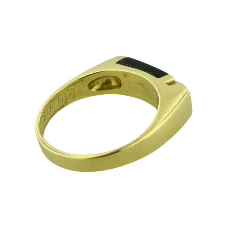 Estate Collection Estate Black Onyx & Diamond Ring