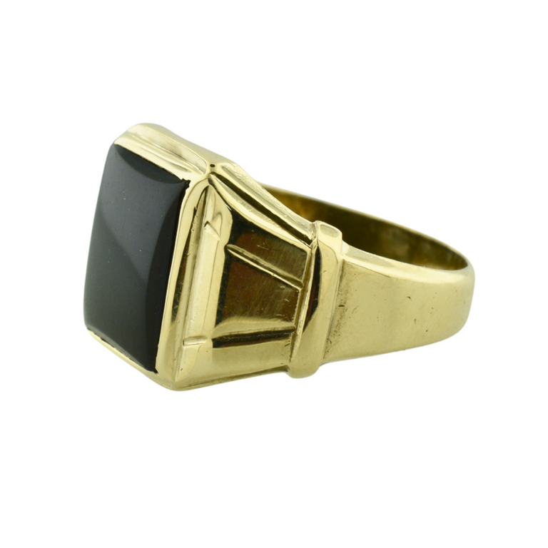 Estate Collection Estate 10K Onyx Ring