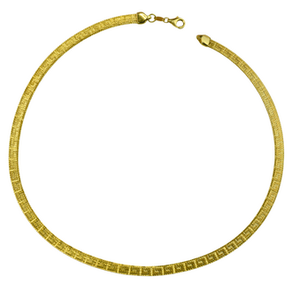 Estate Collection Estate Greek Key Omega Necklace