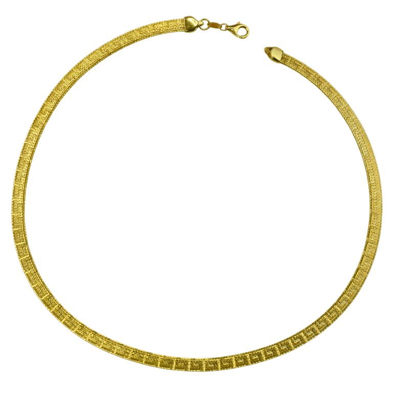 Estate Collection Estate Greek Key Omega Necklace