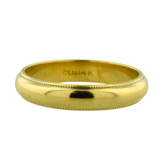 Estate Collection Estate Stepped Edge Milgrain Band