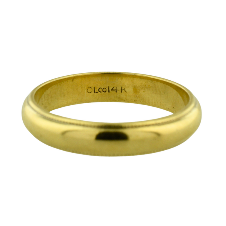 Estate Collection Estate Stepped Edge Milgrain Band