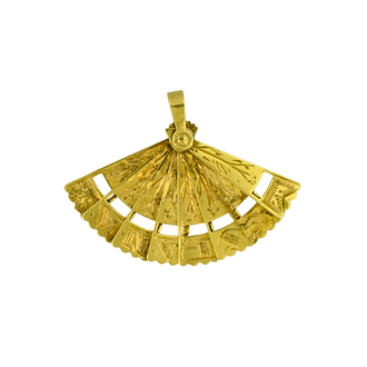 Estate Collection Estate Folding Fan Pendant