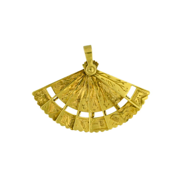 Estate Collection Estate Folding Fan Pendant