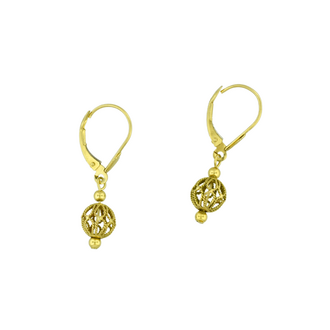 Estate Collection Estate Decorative Drop Ball Earrings