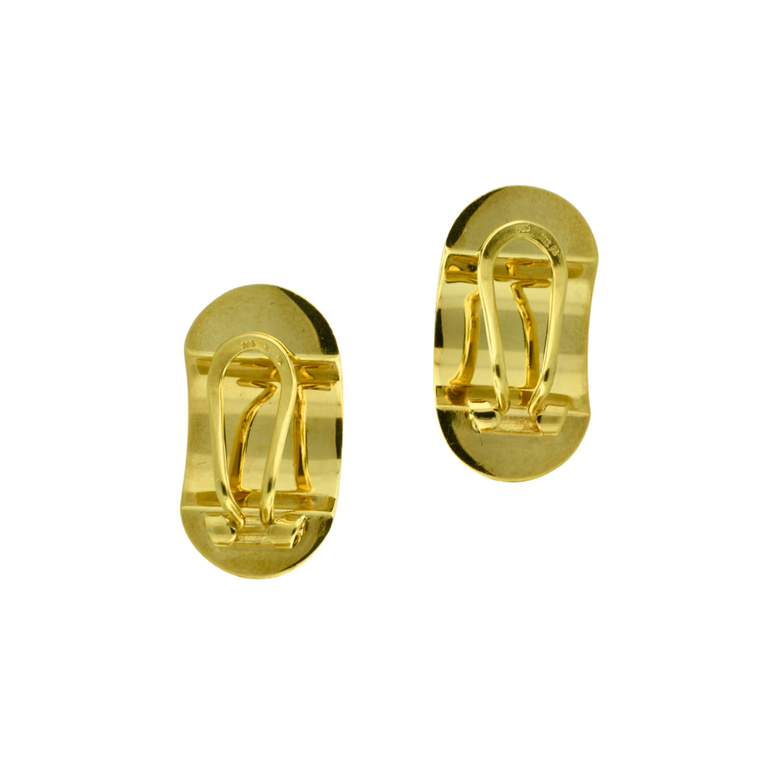 Estate Collection Estate Hollow Clip-On Tube Earrings