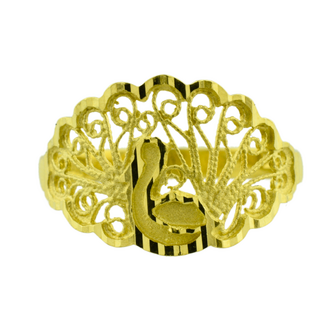 Estate Collection Estate 18K Yellow Gold Peacock Ring