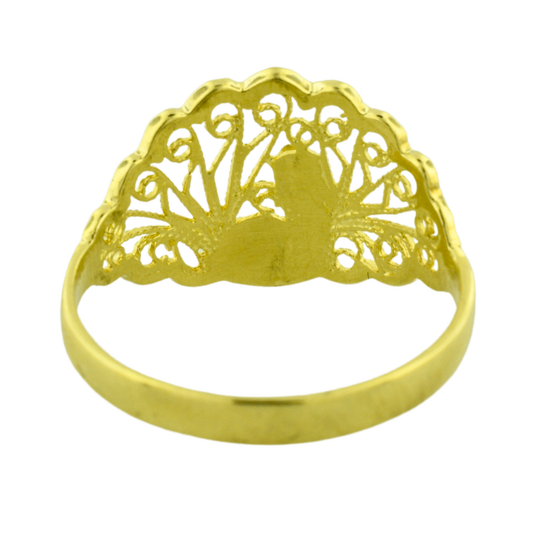 Estate Collection Estate 18K Yellow Gold Peacock Ring