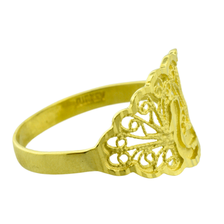 Estate Collection Estate 18K Yellow Gold Peacock Ring