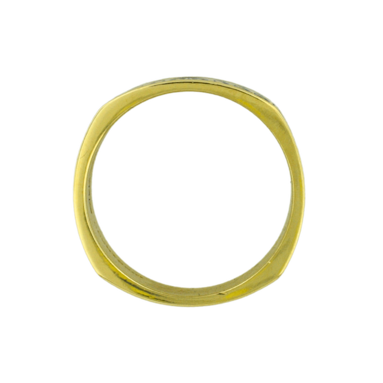 Estate Collection Estate Square Engraved Leaf Band