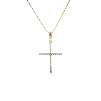 Expressions Jewelers Dainty Diamond Cross Necklace