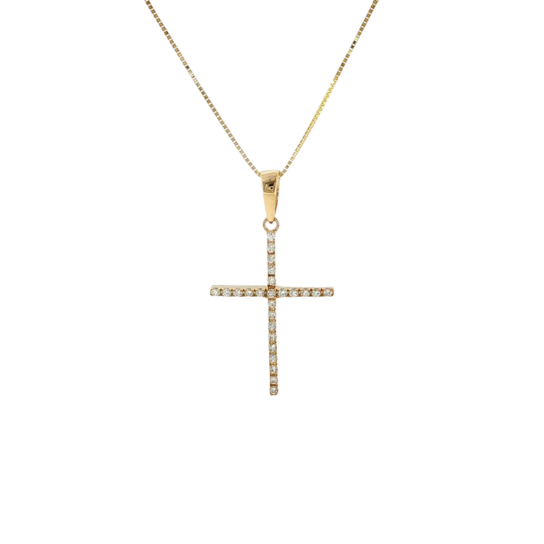 Expressions Jewelers Dainty Diamond Cross Necklace