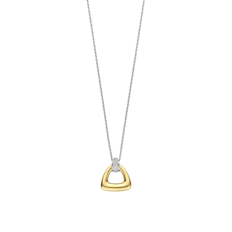 Ti Sento Open Triangle Vintage Inspired Necklace