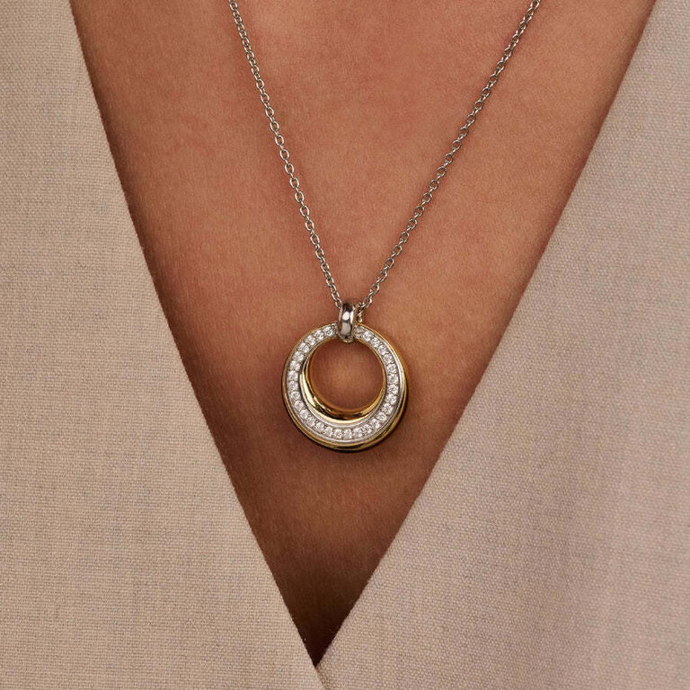 Ti Sento Layered Zirconia Necklace