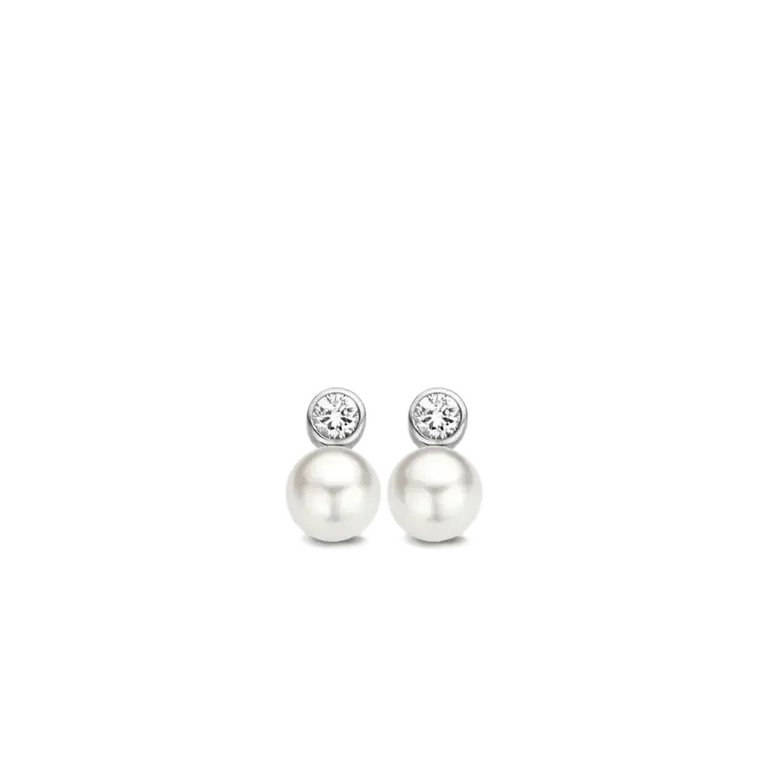 Ti Sento Zirconia Pearl Earstuds