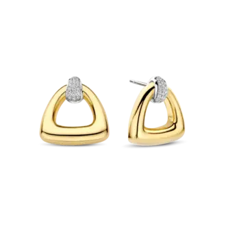 Ti Sento Vintage Inspired Open Triangle Earrings