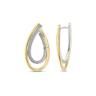 Ti Sento Organic Zirconia Earrings