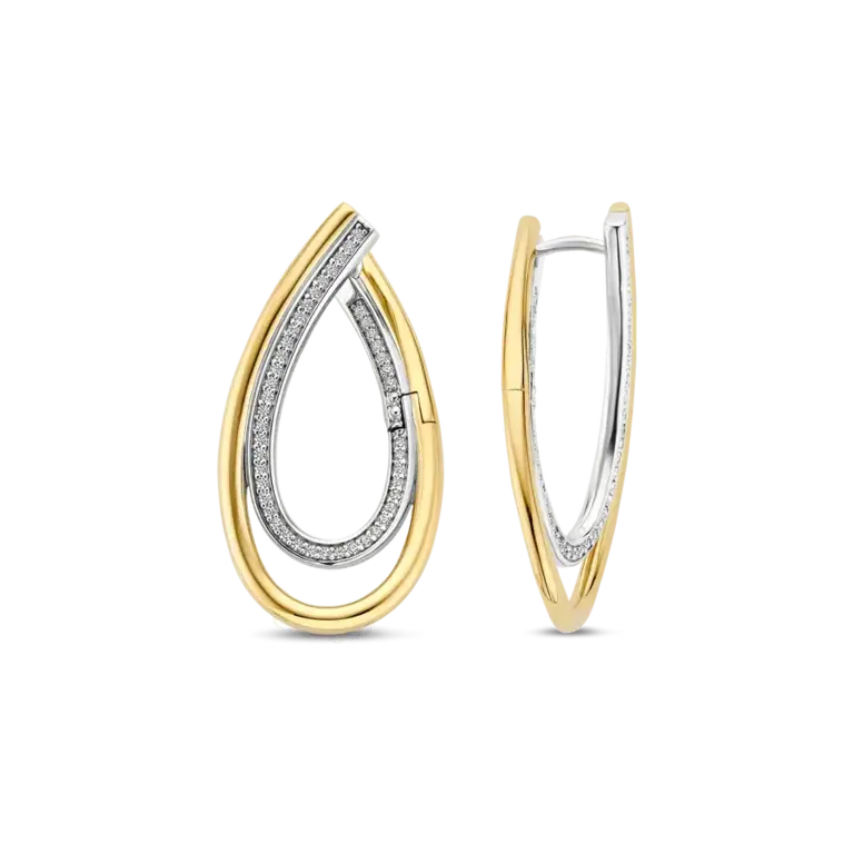 Ti Sento Organic Zirconia Earrings