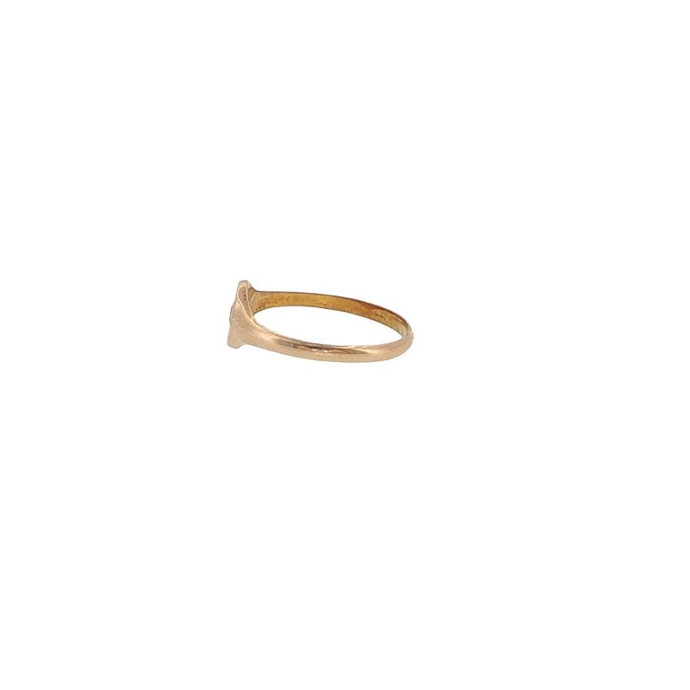 Estate Collection Estate 10K Starburst Signet Ring
