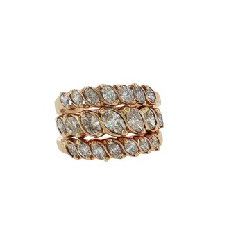 Estate Collection Estate Marquise Diamond Three-Row Band