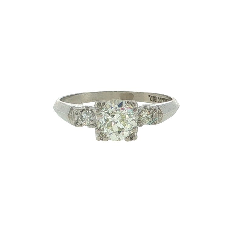 Estate Collection Estate Platinum Old European Cut Diamond Engagement Ring