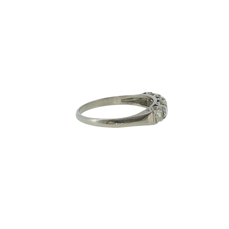 Estate Collection Estate Platinum Five Stone Diamond Band 0.50 CTW