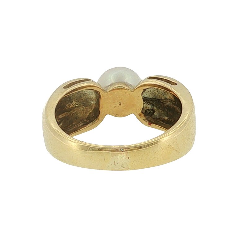 Estate Collection Estate 14K Yellow Gold Akoya Pearl Ring