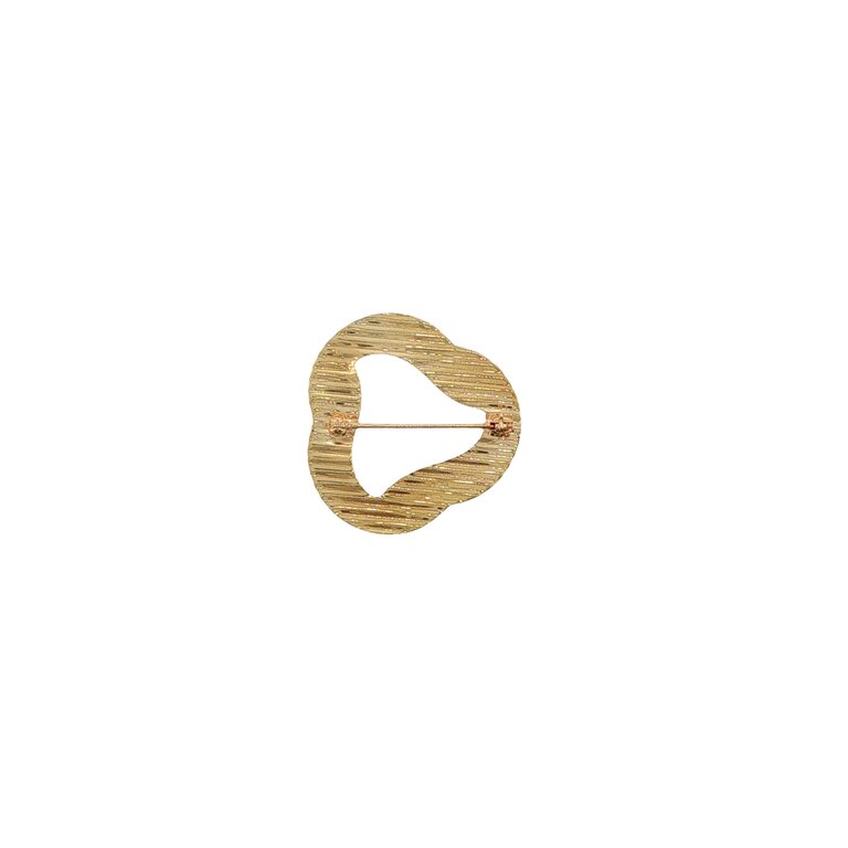 Estate Collection Estate 14K Yellow Gold Abstract Ribbon Brooch