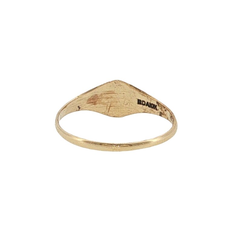Estate Collection Estate 10K Yellow Gold Baby Signet Ring