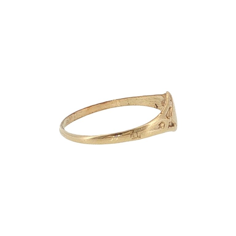 Estate Collection Estate 10K Yellow Gold Baby Signet Ring