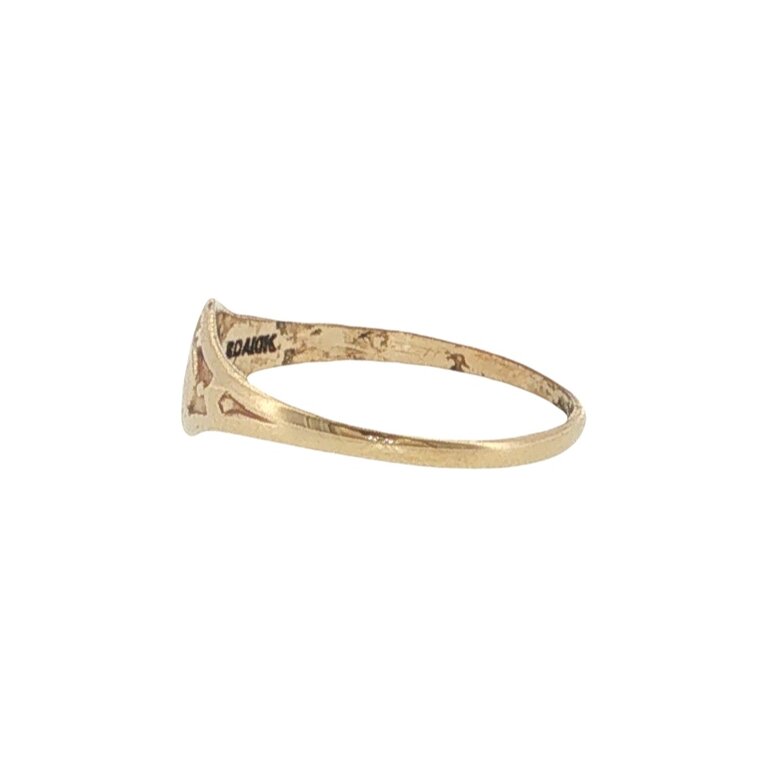 Estate Collection Estate 10K Yellow Gold Baby Signet Ring