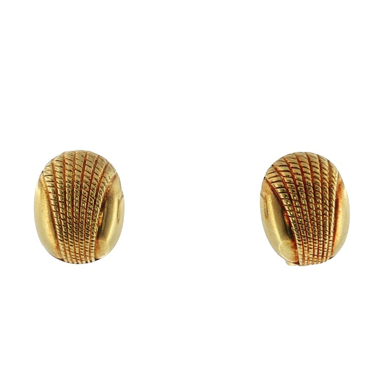 Estate Collection Estate 14K Yellow Gold Domed Clip-On Earrings