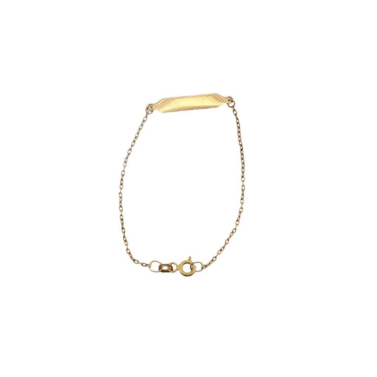 Estate Collection Estate 18K Yellow Gold Children's ID Bracelet