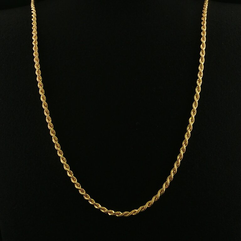 Estate Collection Estate 14K Yellow Gold 30-Inch Rope Chain